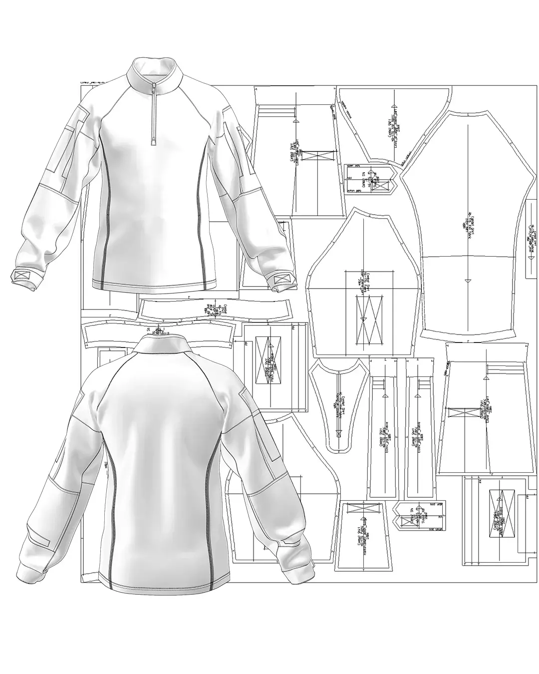 Бойова сорочка ЗСУ — лекала для пошиття - Image 4