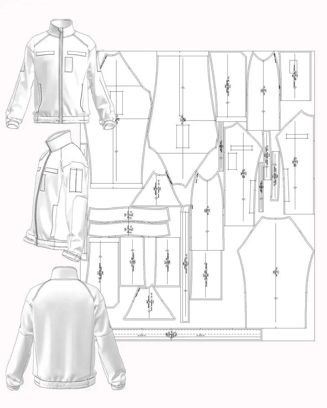 Fleece insulation suit jacket (KKU) - Image 3